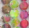 Painted Shell Beads, Flat Round 20mm Approx 15 Inch, Approx 
