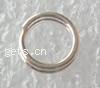 Sterling Silver Split Ring, 925 Sterling Silver, Donut, plated 4mm 
