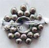 Zinc Alloy Spacer Beads, Flower, plated nickel, lead & cadmium free, 9mm, Approx 