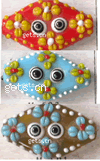 Handmade Lampwork Beads, Horse Eye, 30x18x6mm, Sold by PC