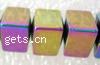 Hematita Magnética, Triángulo, colores del arco iris, longitud:16 Inch, Vendido por Sarta