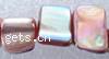 Perles de coquillage de couleur AB, coquille, pepite, Placage de couleur AB, plus de couleurs à choisir, 8-9mm Environ 15 pouce, Vendu par brin