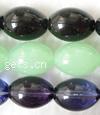 Oval Crystal Beads, smooth Inch 