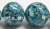 Resin Shell Beads, Round Inch 