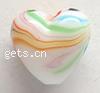 Handmade Lampwork Beads,Heart,16x16x10mm,Sold by PC
