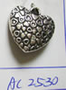 Zinc Alloy Heart Pendants, plated cadmium free, 18mm 