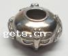 No Troll Thailand Sterling Silver European Beads, Drum, without troll 