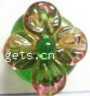 Handmade Lampwork Beads,Flower,14X10mm,Sold per PC