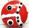 Handmade Lampwork Beads,Flat round,20x20x12mm,Sold by PC