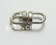 Zink Legierung Doppel Auge Swive Ringe, Zinklegierung, frei von Kadmium, 6x15mm, 1000PCs/Tasche, verkauft von Tasche