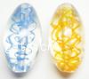 Handmade Lampwork Beads,Oval,28x15mm,Sold per PC