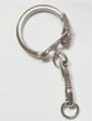 Eisen Schlüssel Verschluss, Schlangekette, weiß, Länge:21 Millimeter, 51 Millimeter, 5000PCs/Tasche, verkauft von Tasche