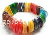 Dyed Shell Bracelet Approx 7.5 Inch 