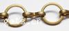 Handmade Brass Chain, plated, rolo chain 8mm m 