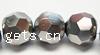 Round Crystal Beads, full plated & handmade faceted Inch 