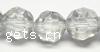 Round Crystal Beads, half-plated, handmade faceted 4mm .5 Inch 