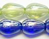 Teardrop Crystal Beads, colorful plated, smooth Inch 