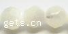 Perles de coquille de mer, coquillage, Rond, facettes, blanc, 4mm pouce Vendu par brin