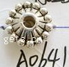 Zinklegierung Kegel Perlen, Rondell, plattiert, keine, 12mm, 500PCs/Tasche, verkauft von Tasche