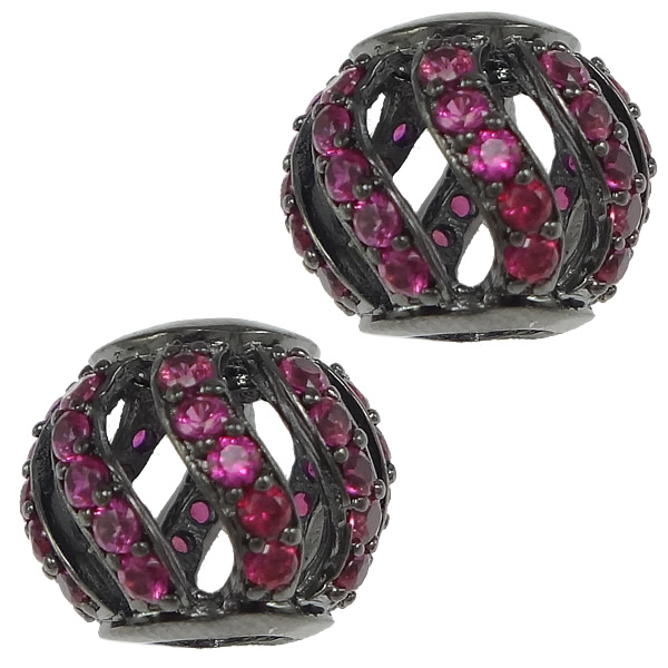4:plumbum black plated with rose CZ