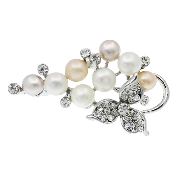 platinum color plated with colorful pearl