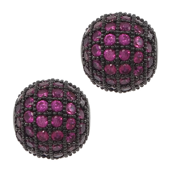 plumbum black plated with rose CZ