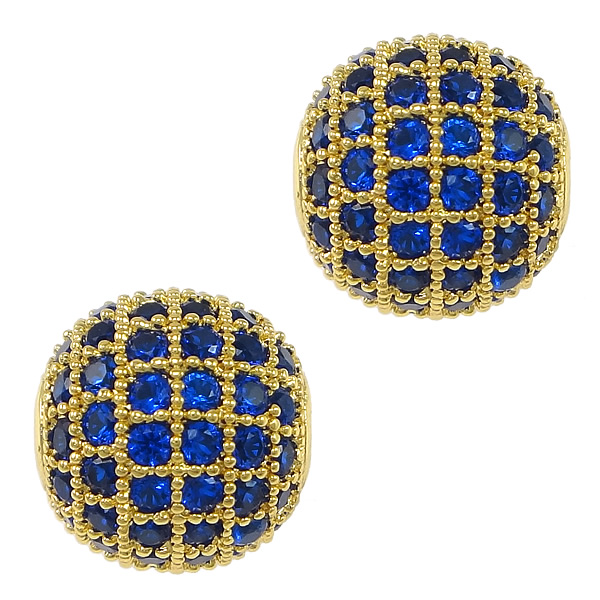 33:real gold plated with blue CZ