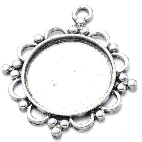 antique silver color plated