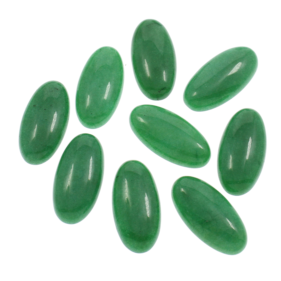 10 green agate