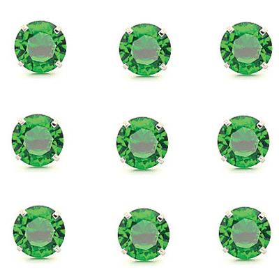 13 vert de cristal