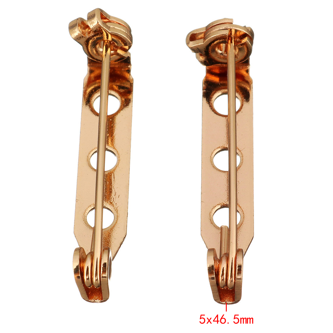 5x46.5x7mm real rose gold plated