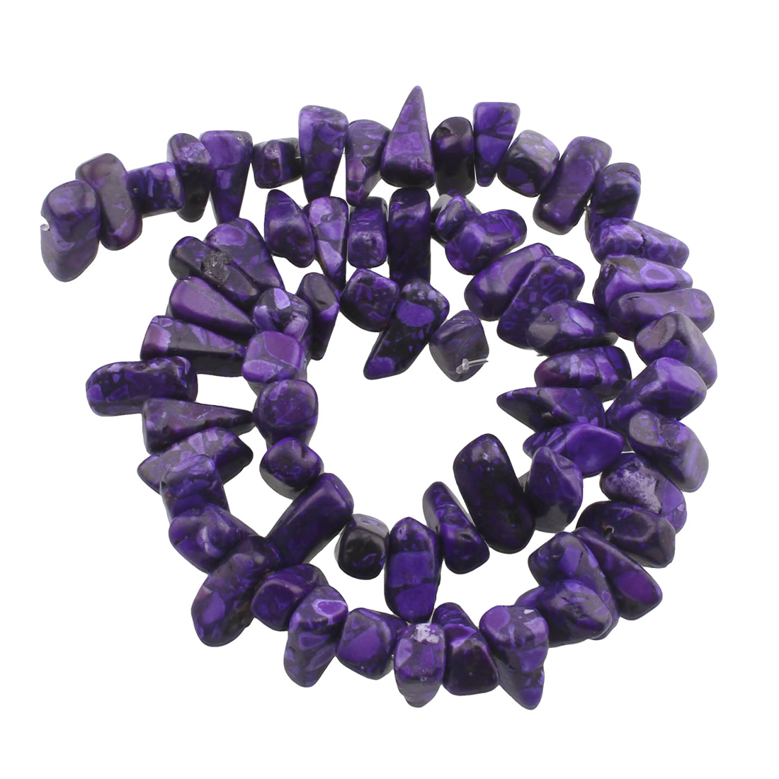 8 turquesa sintética púrpura