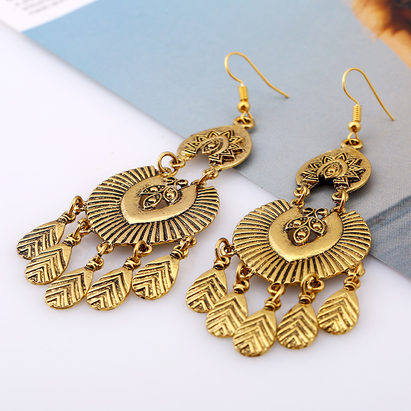 1 antique gold color plated