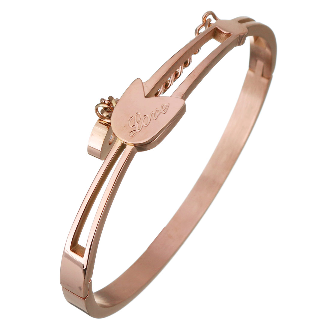 rose gold color plated