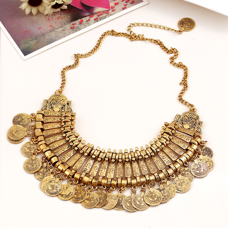 2 antique gold color plated