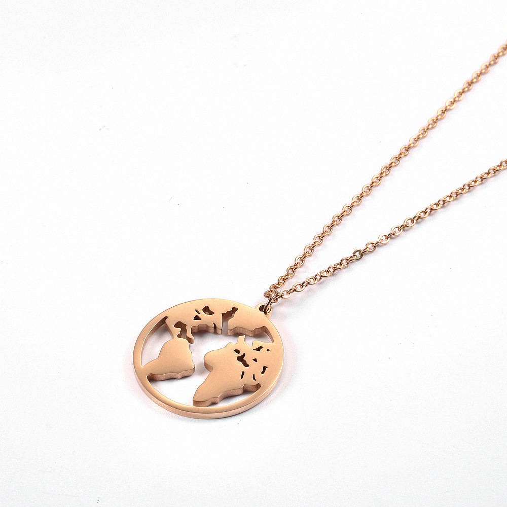 3 rose gold color plated