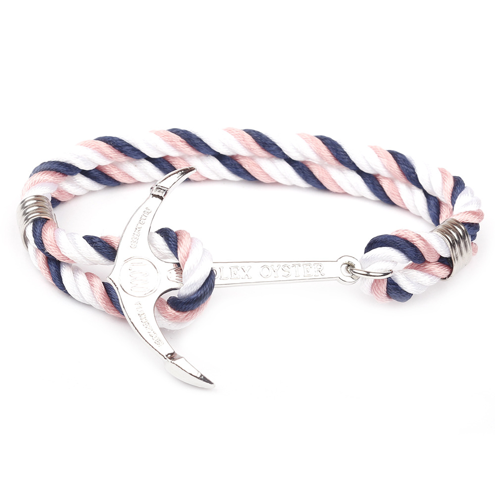 7:Navy blue and white and pink