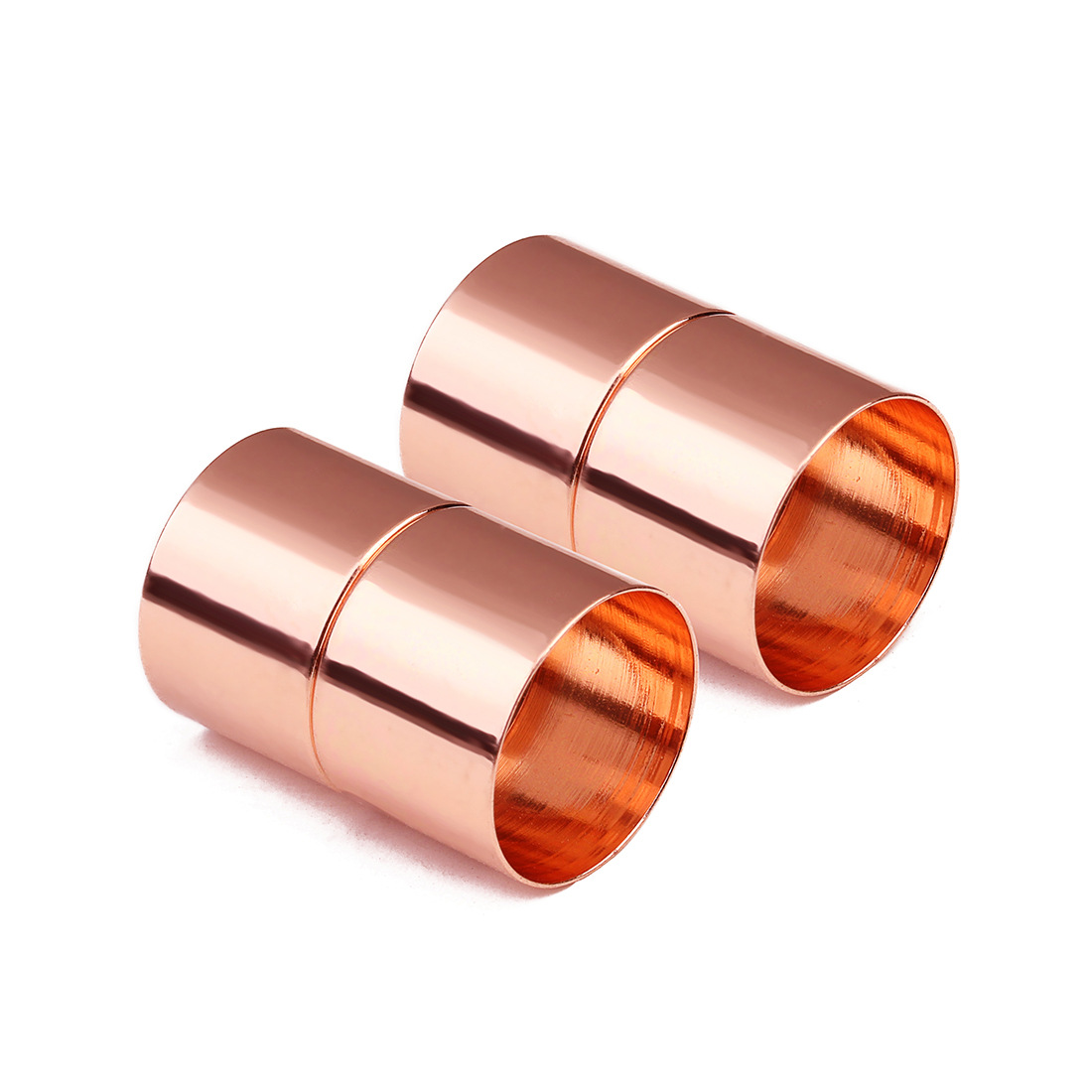 Electroplated rose gold 4mm