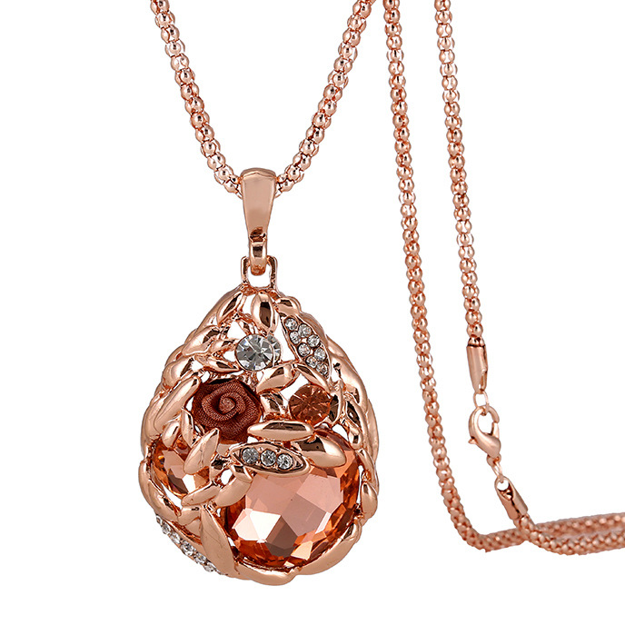 Electroplated rose gold - peach pink