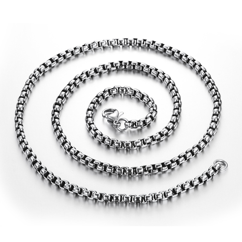 D Necklace Chain 25x600mm