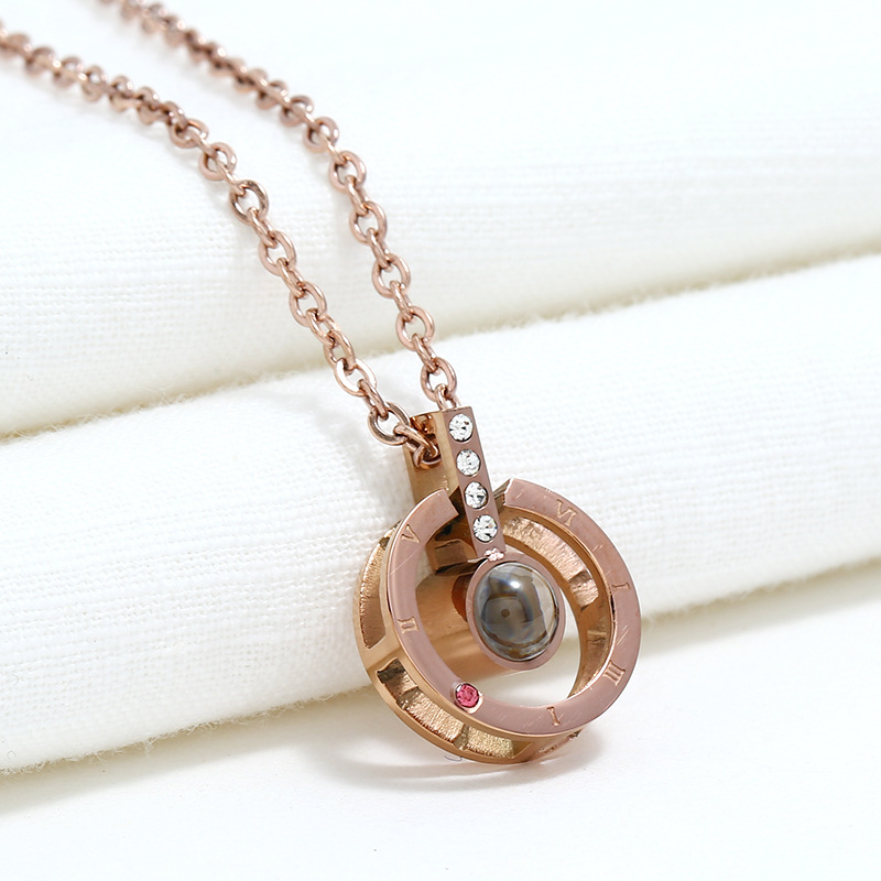 2 rose gold color plated