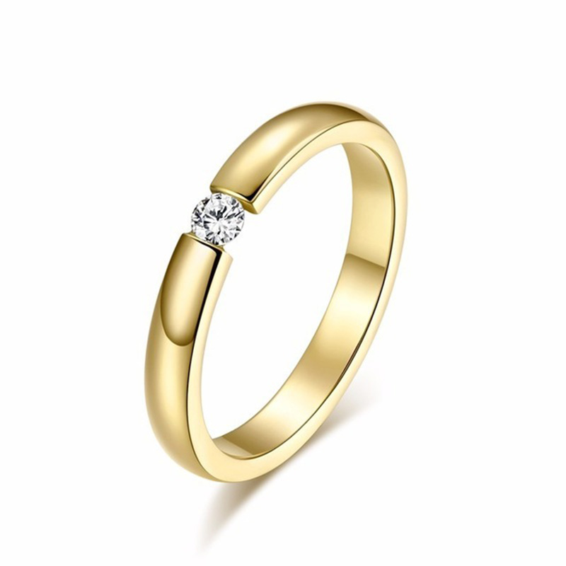 yellow gold  gold color ring size 6 yellow gold