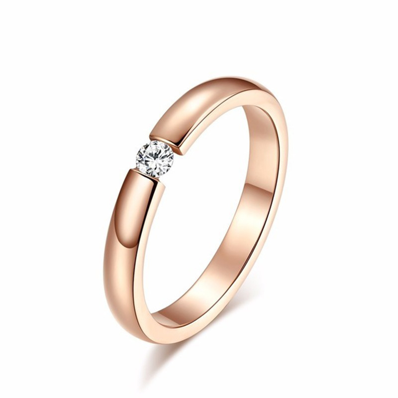 rose gold color ring size 10