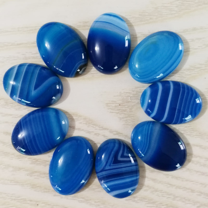 14 agate dentelle bleue