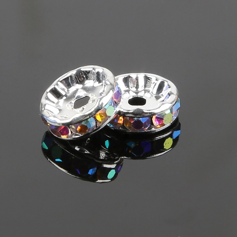  silver color plated with AB color rhinestone