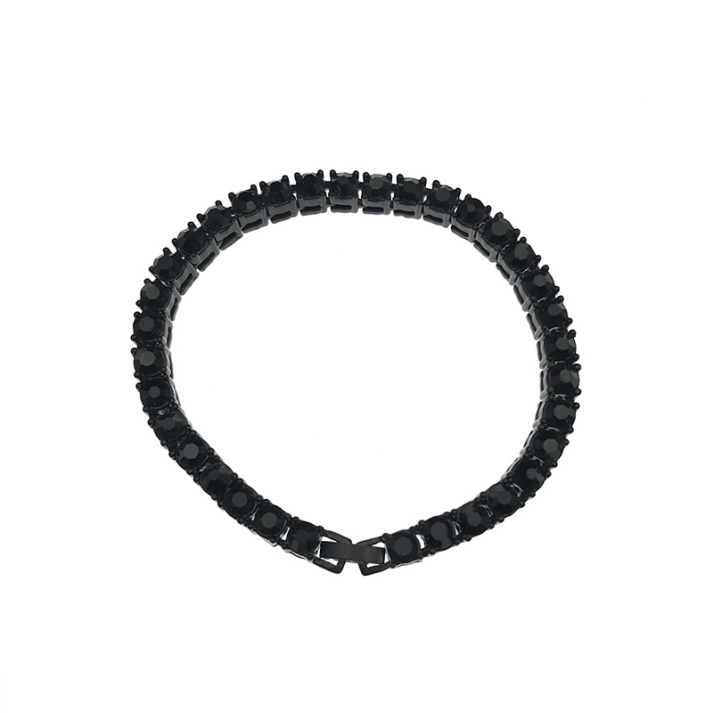 15:black color bracelet 8.2inch