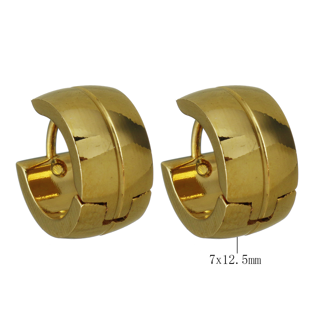 gold color plated 7x12.5mm