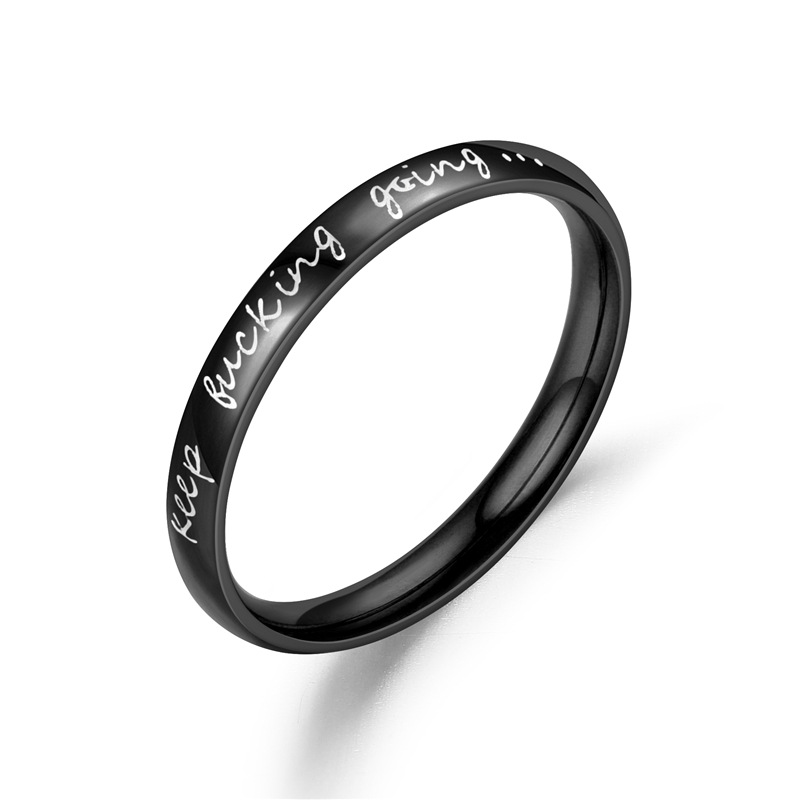 black color ring size 9#