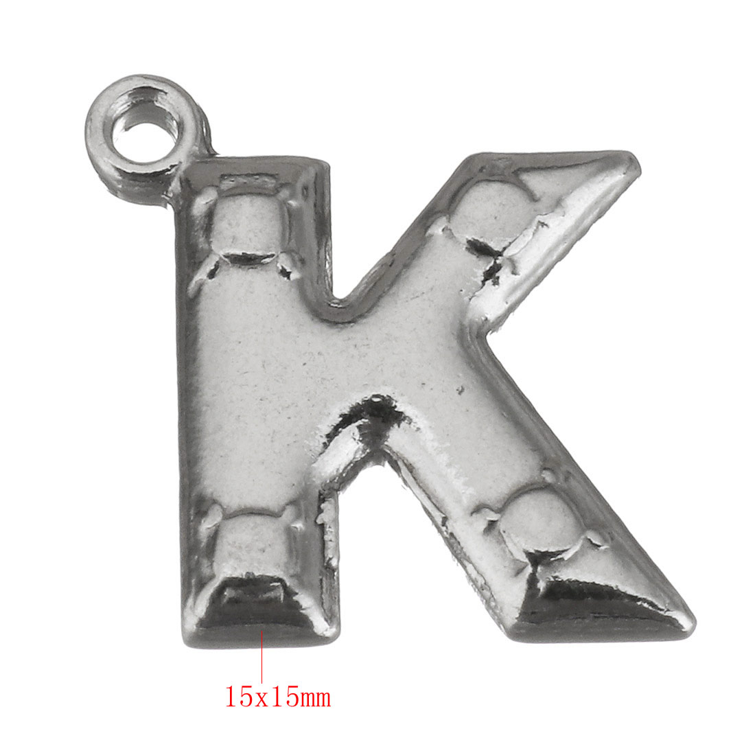 Letter K 15x15x3mm