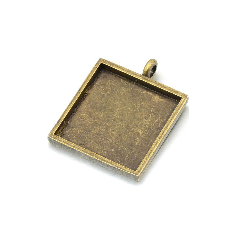 1 antique brass color plated